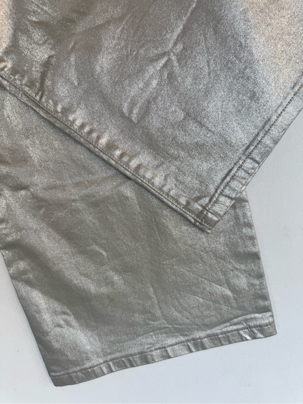 Kut from the Kloth Metallic Silver Label High-Rise Miller Wide Leg Pant - Picture 15 of 16